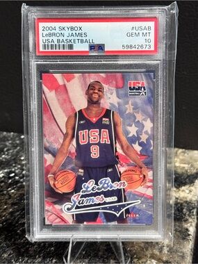 LeBron James USA Basketball Trading Card - Navy Blue